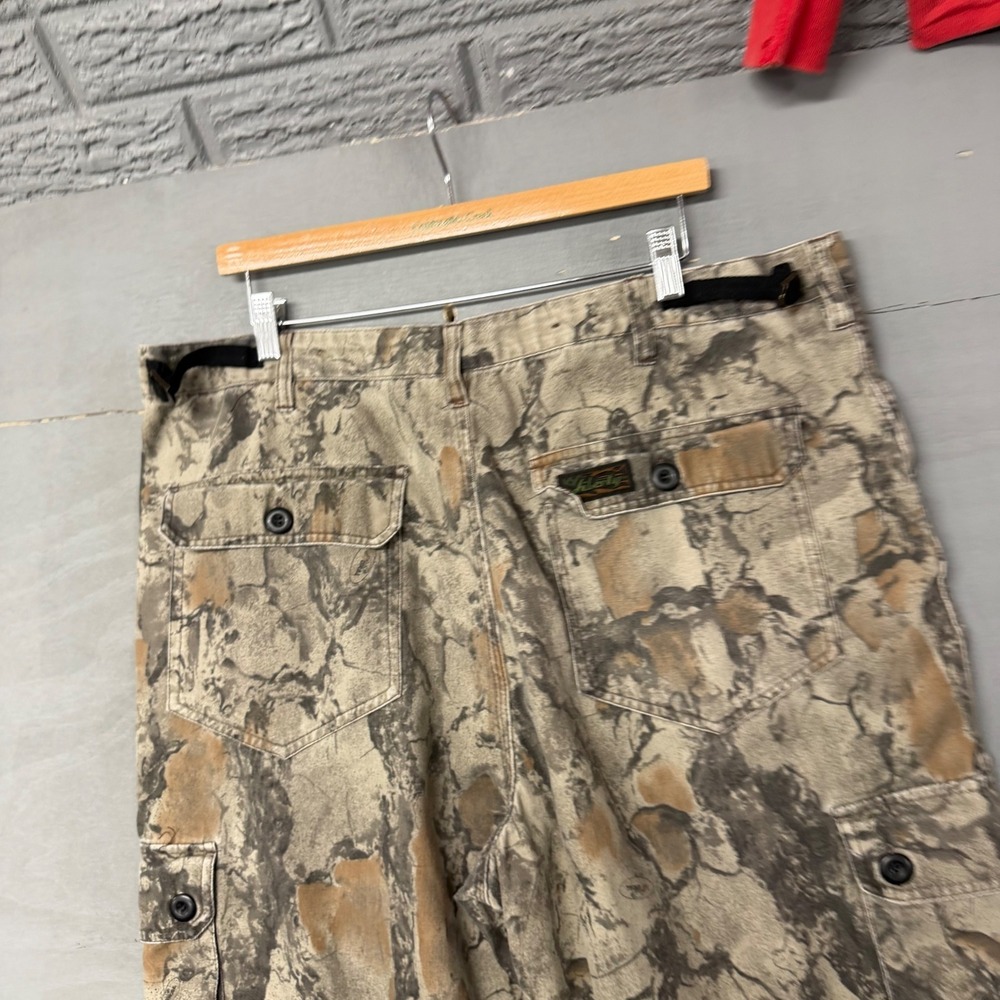 Liberty Mens Tree Bark Camo Cargo Pants Adjustable Waist Size XL Reg 40-42 40168